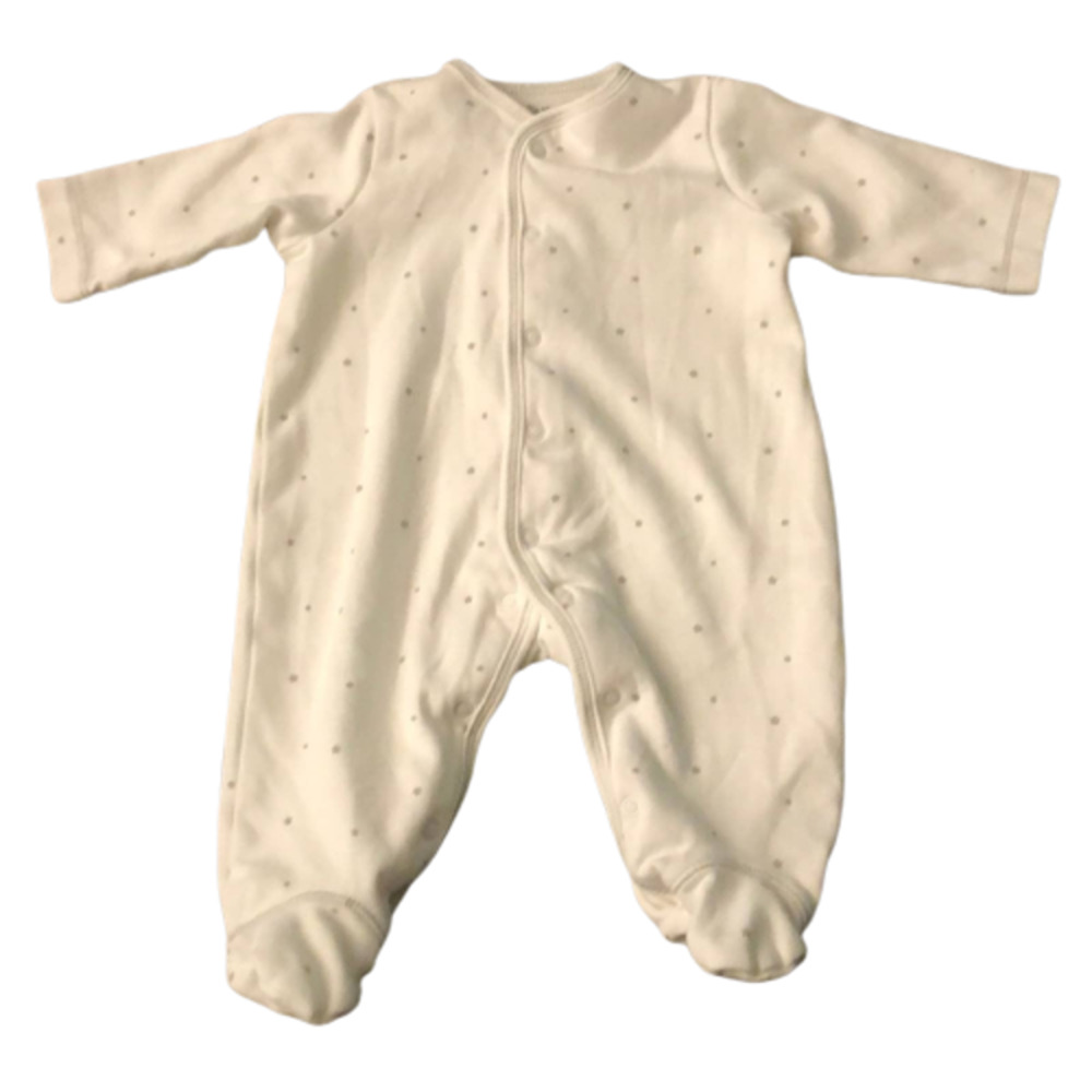 Little Me Star Snap up Footie PJs